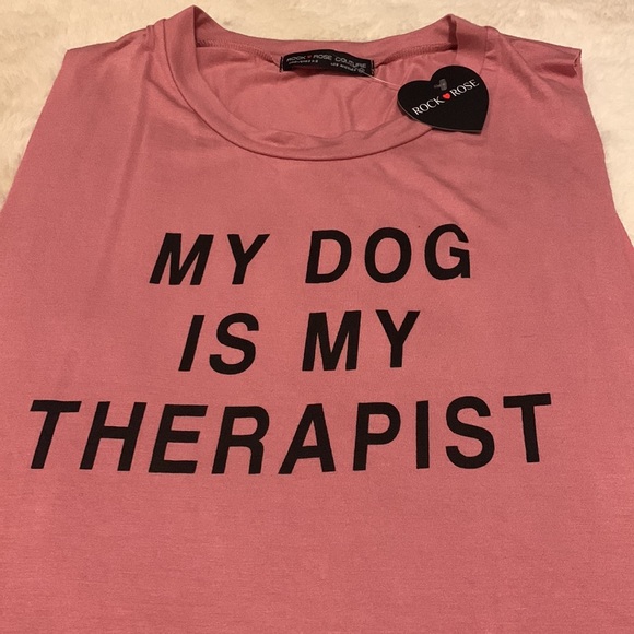 My dog is my therapist tee - Picture 3 of 3